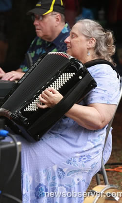 Joan on Accordian